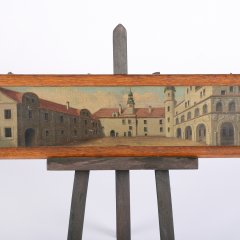Gemälde mit Stadtansicht, Museum in der Darre Lieberose
