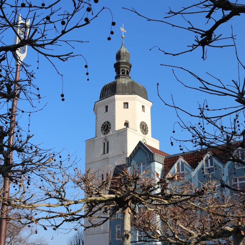 Turm der Paul-Gerhardt-Kirche