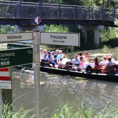 Die Fließe rund um Lübben sind zweisprachig beschildert.