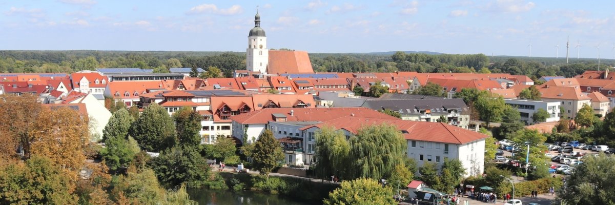 Blick auf das Stadtzentrum Blick auf das Stadtzentrum