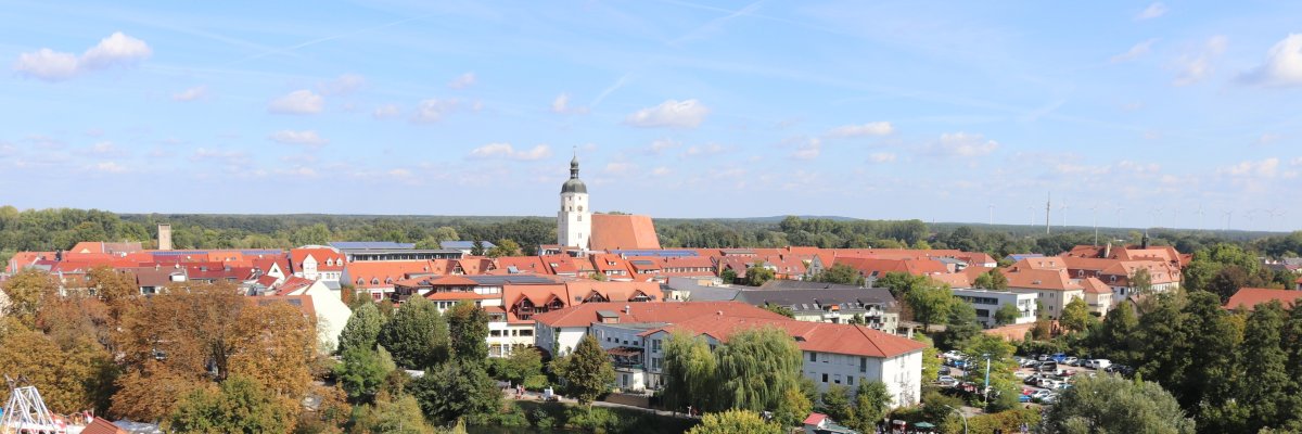 Blick auf das Stadtzentrum Luftbild - Blick auf das Stadtzentrum
