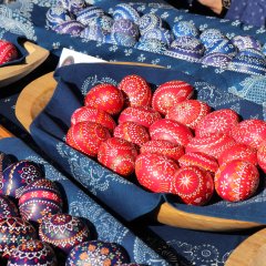 Sorbische Ostereier auf dem Lübbener Markt