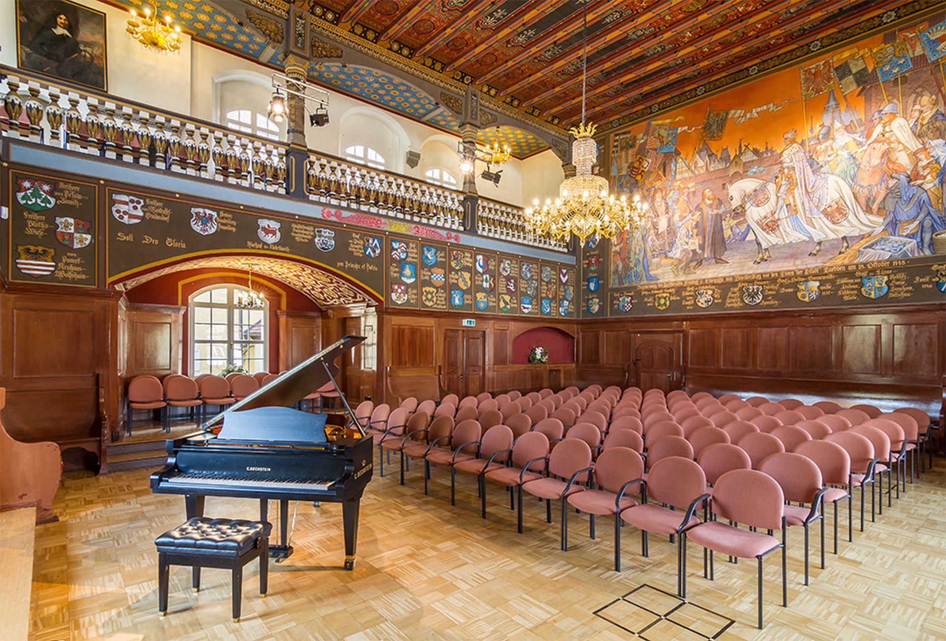 Wappensaal im Schloss Lübben
